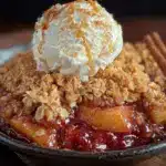 perfect cinnamon apple crisp with oat streusel - featured image