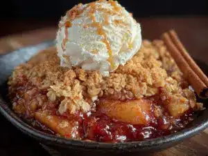perfect cinnamon apple crisp with oat streusel - featured image