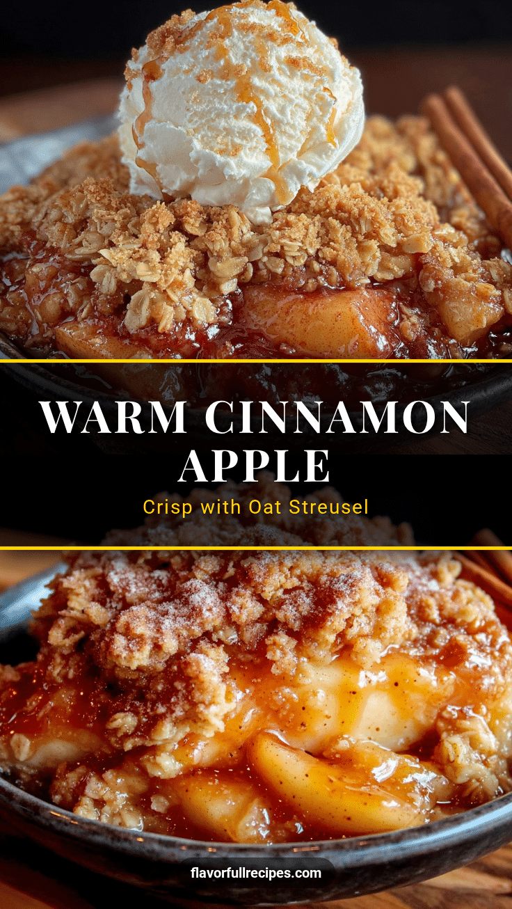 perfect cinnamon apple crisp with oat streusel recipe