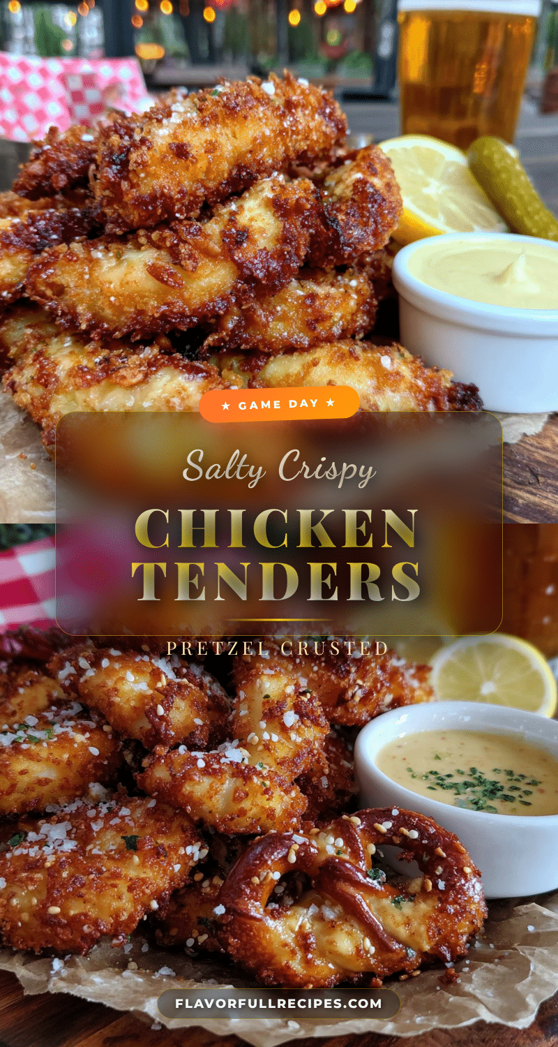 pretzel-crusted chicken tenders recipe