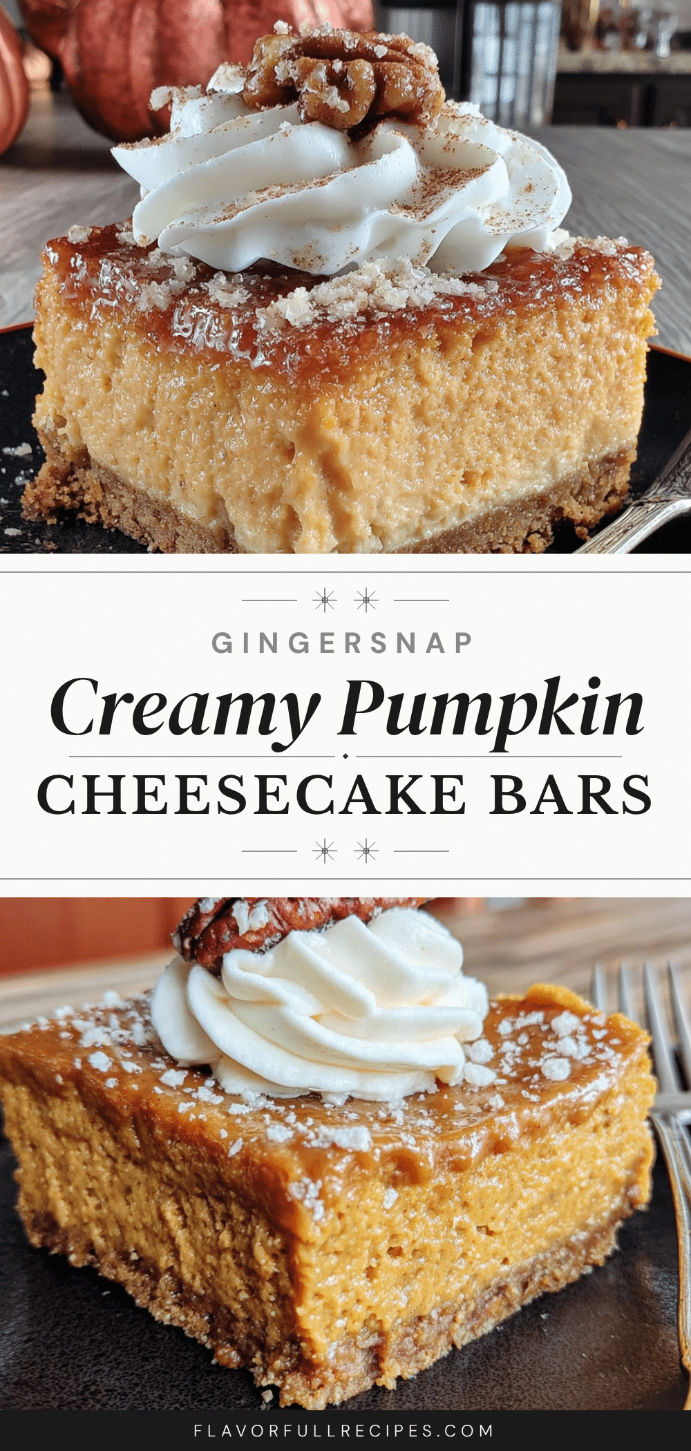 pumpkin cheesecake bars recipe