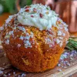 pumpkin cream cheese muffins - featured image
