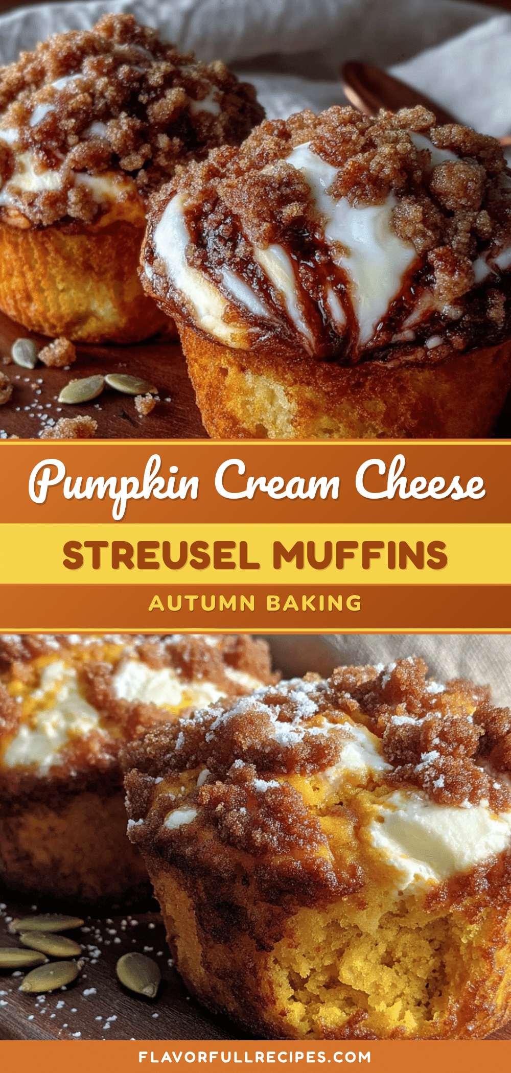 pumpkin cream cheese swirl muffins recipe