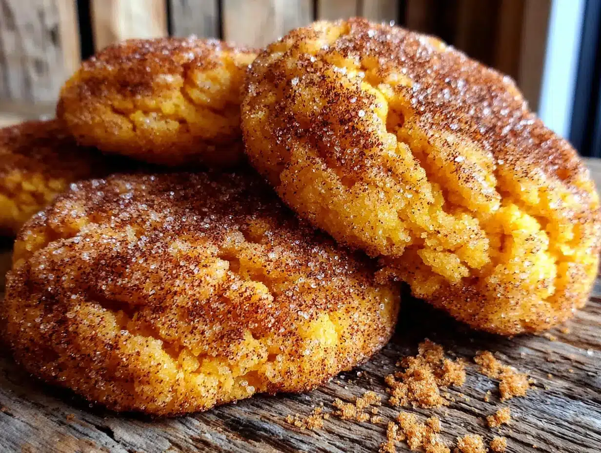 pumpkin snickerdoodle cookies preparation steps
