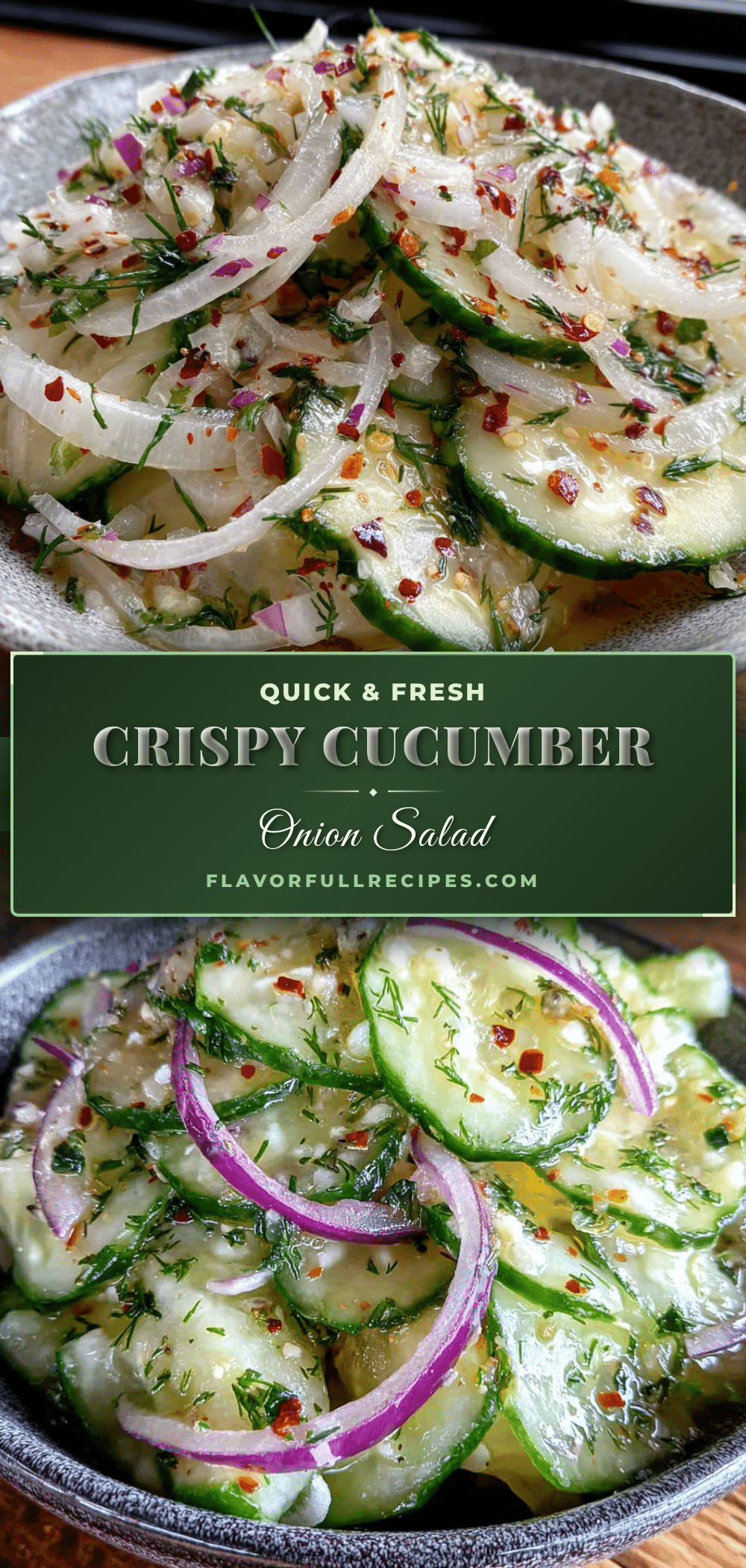 quick cucumber onion salad recipe