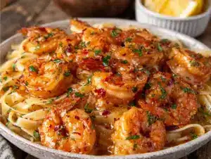 quick garlic butter shrimp scampi - featured image