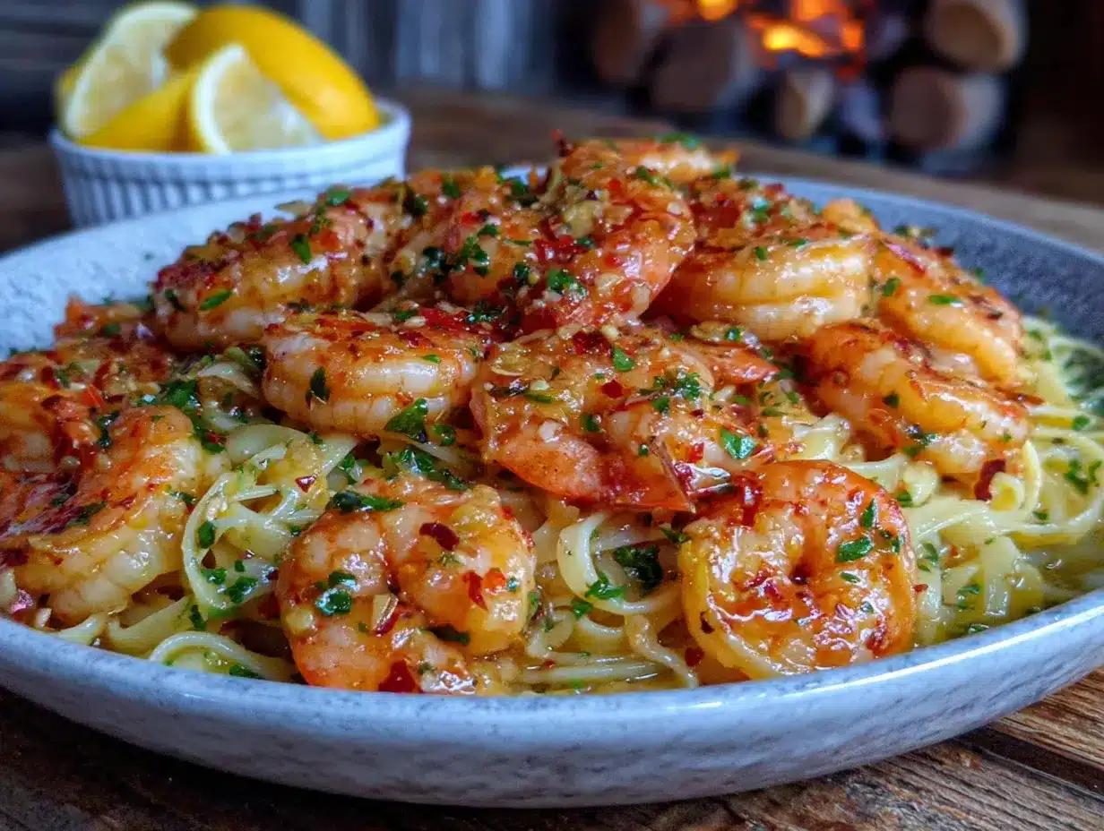 quick garlic butter shrimp scampi preparation steps