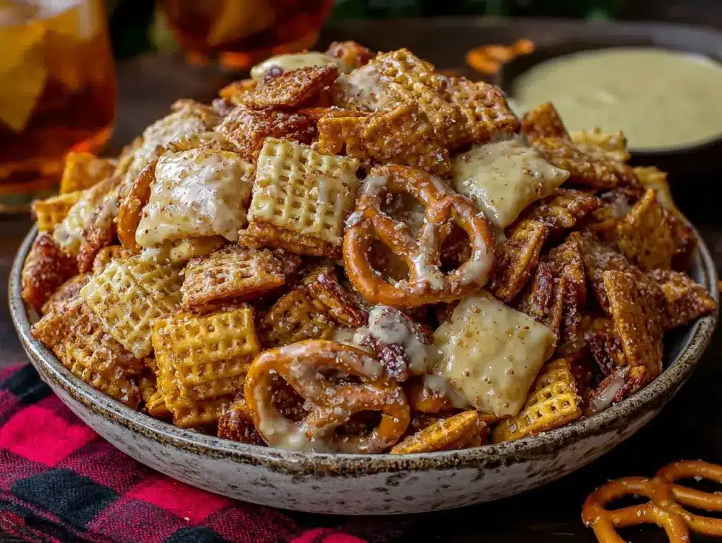 ranch pretzel snack mix - featured image