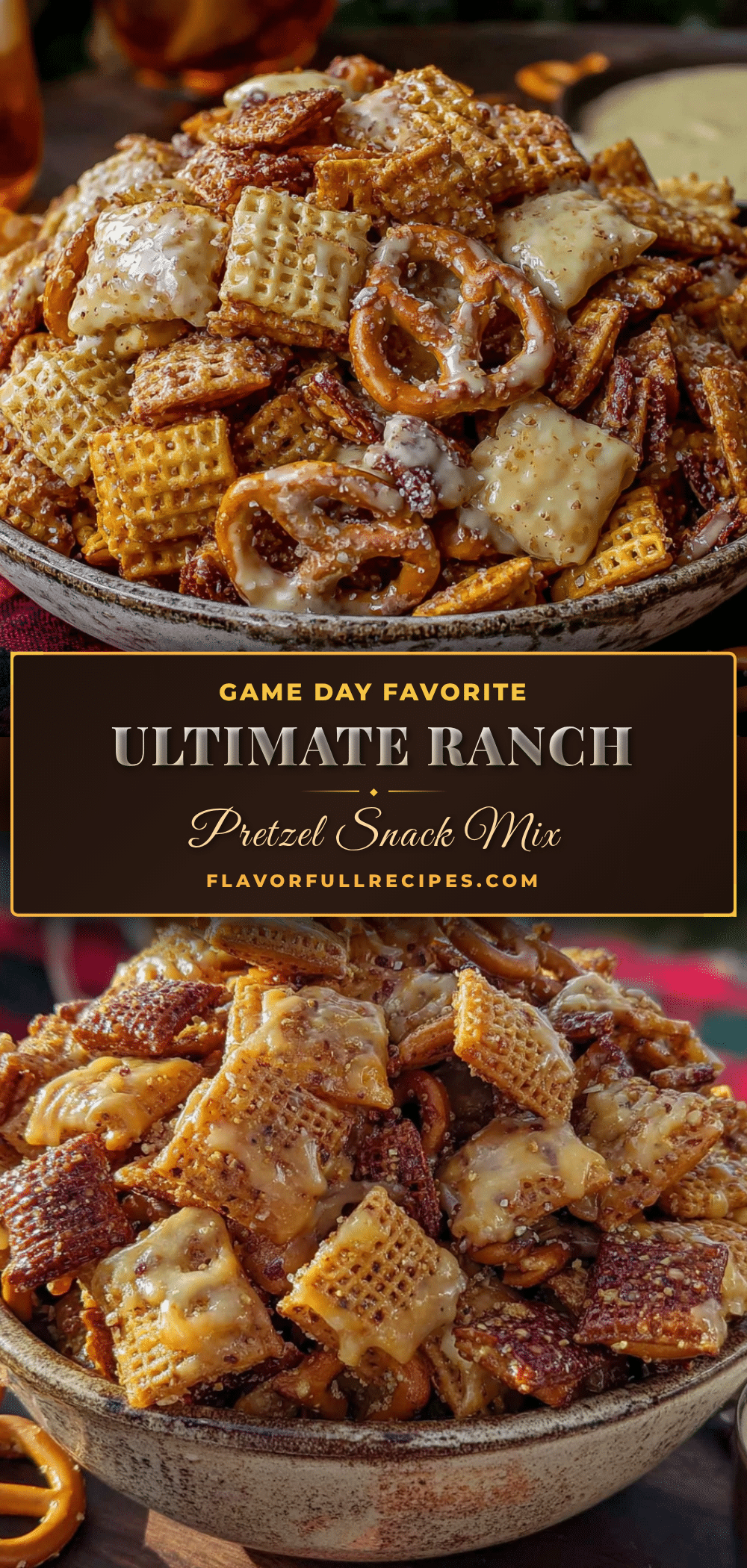 ranch pretzel snack mix recipe