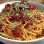 roasted cherry tomato basil pasta - featured image