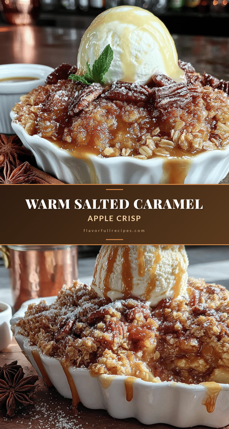 Salted Caramel Apple Crisp recipe