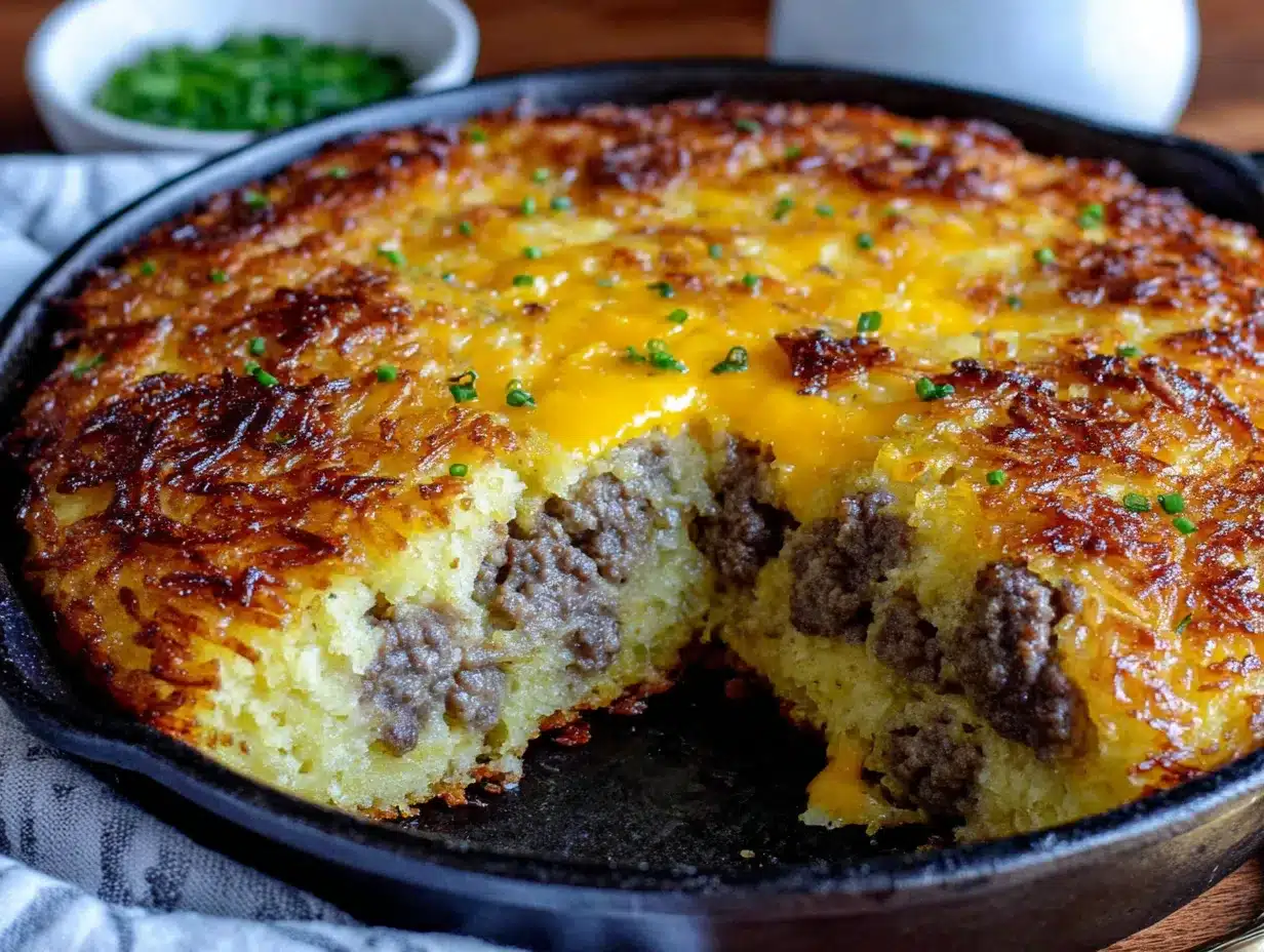 sausage and hashbrown breakfast casserole preparation steps
