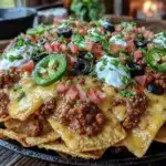 Sheet pan beef nachos - featured image