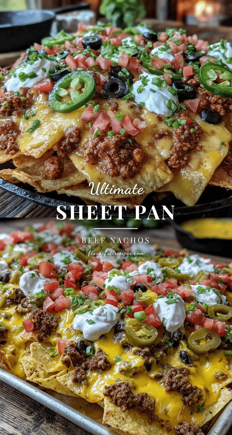 Sheet pan beef nachos recipe