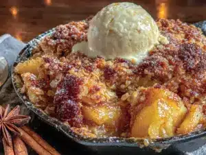 skillet apple crisp - featured image