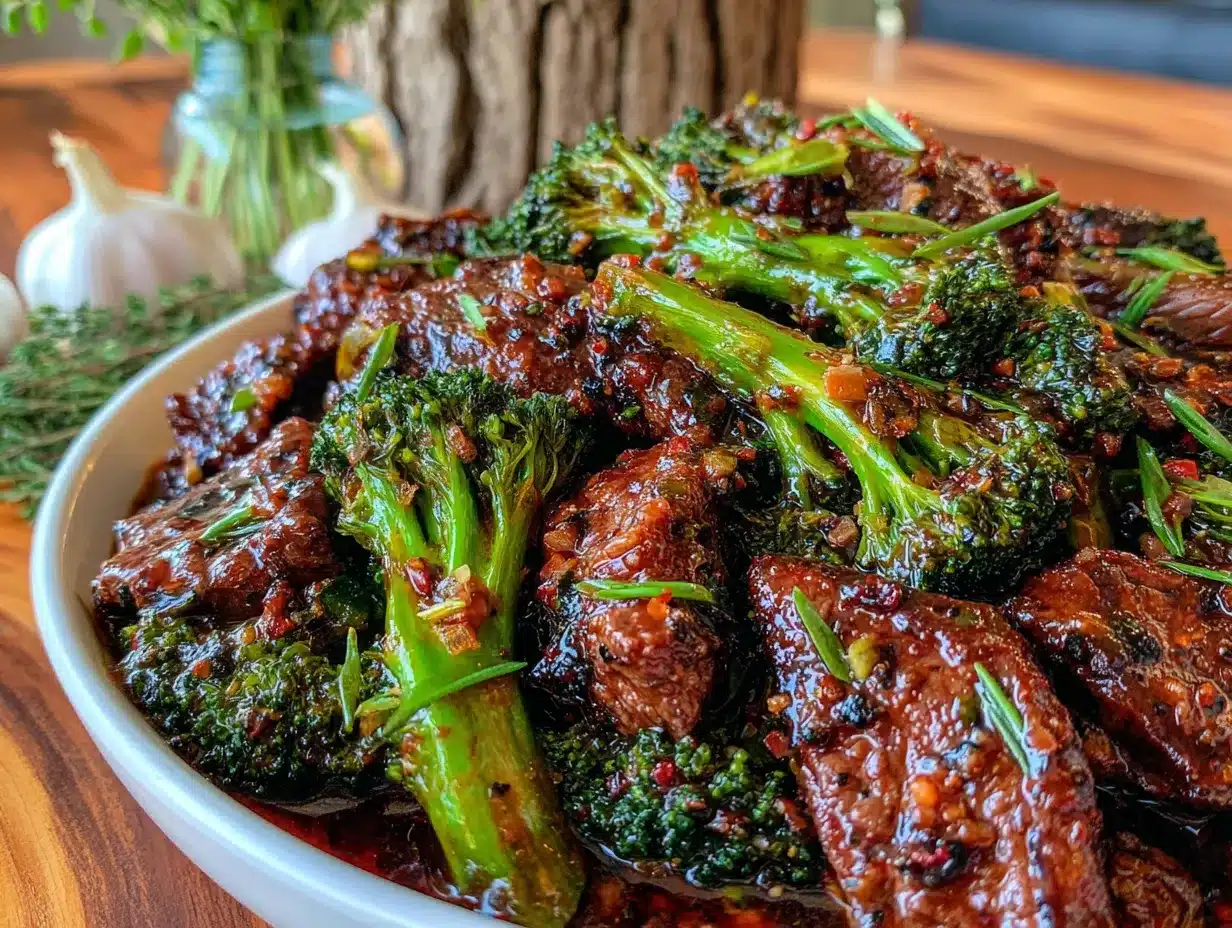 skillet beef and broccoli preparation steps