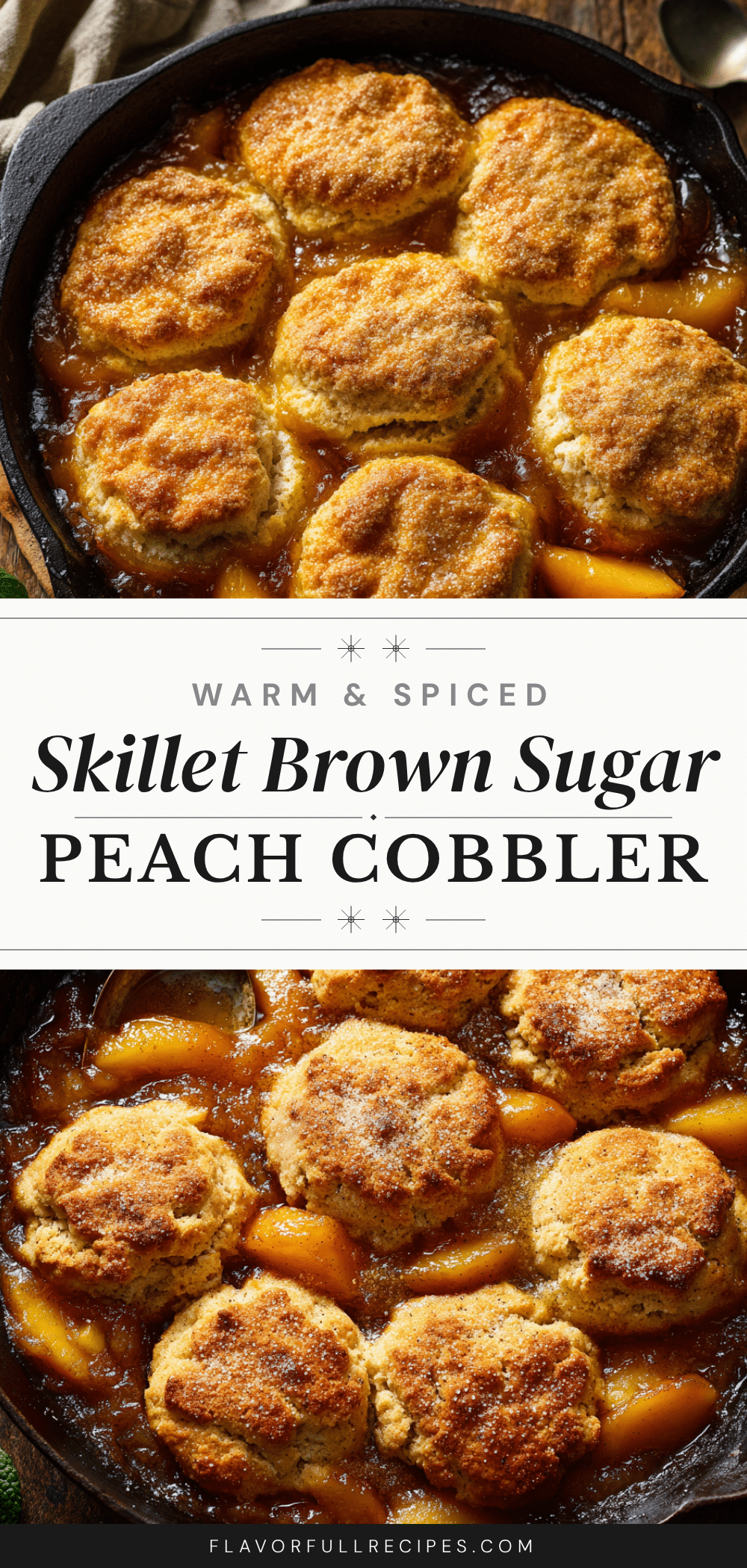 skillet peach cobbler recipe