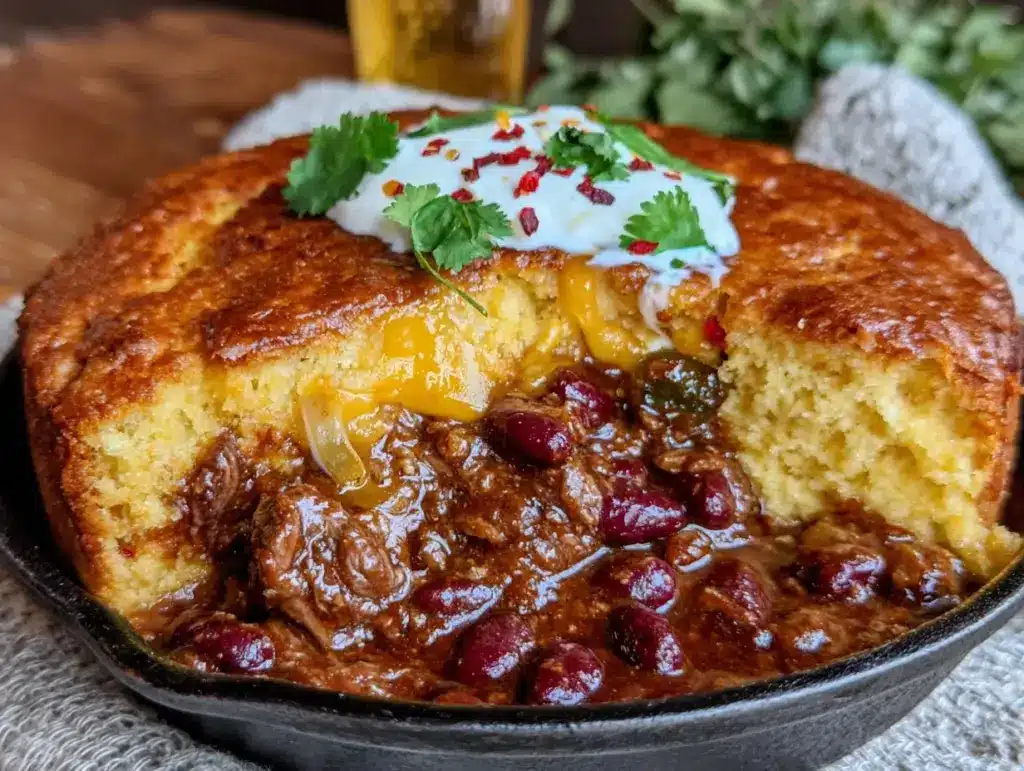 slow cooker football chili - featured image