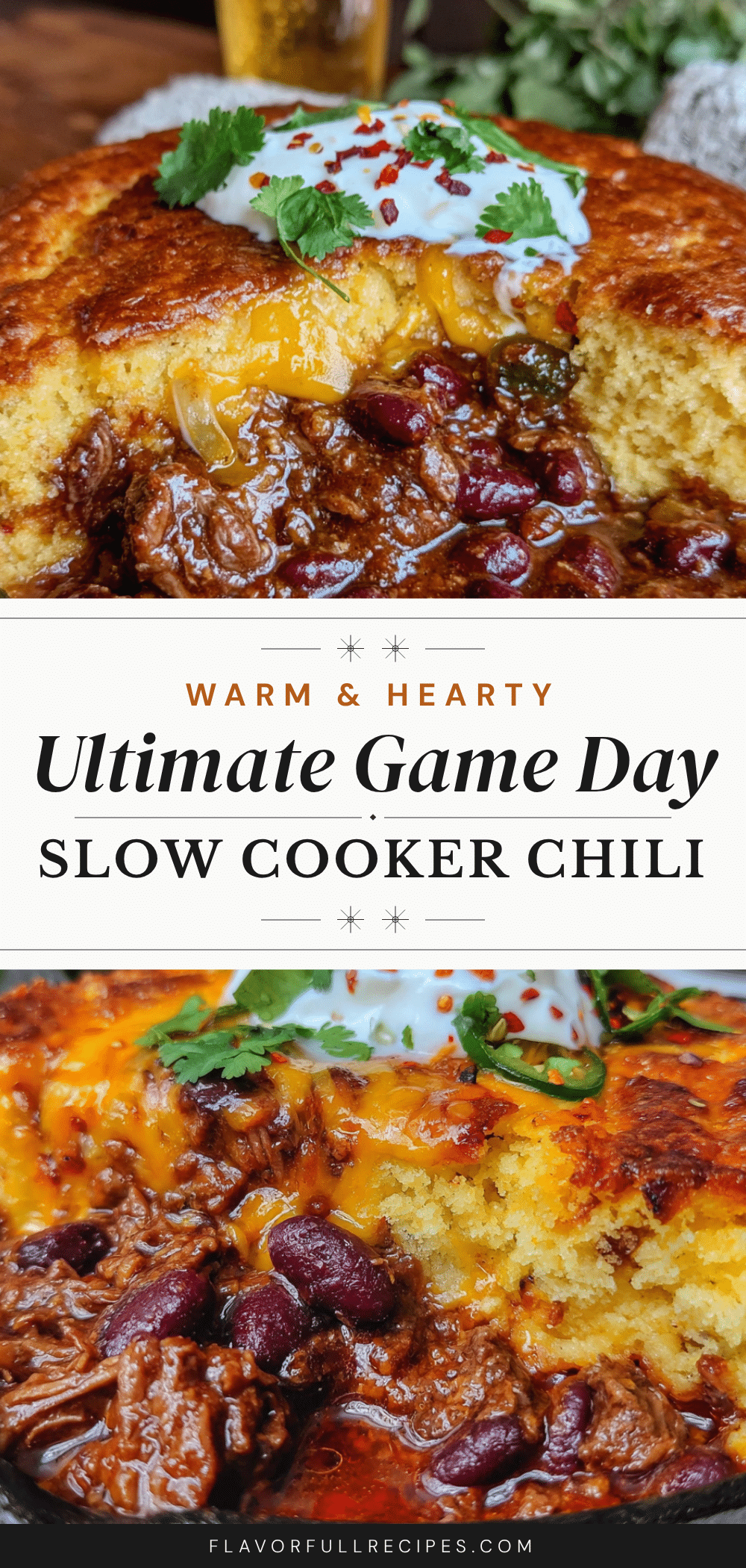 slow cooker football chili recipe