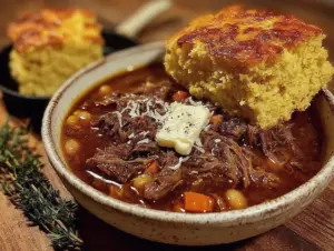 slow cooker ham and bean soup - featured image