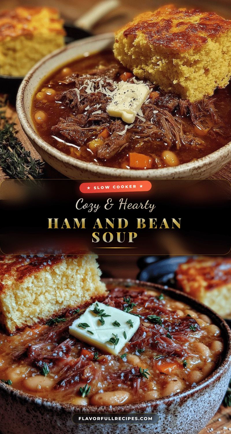 slow cooker ham and bean soup recipe