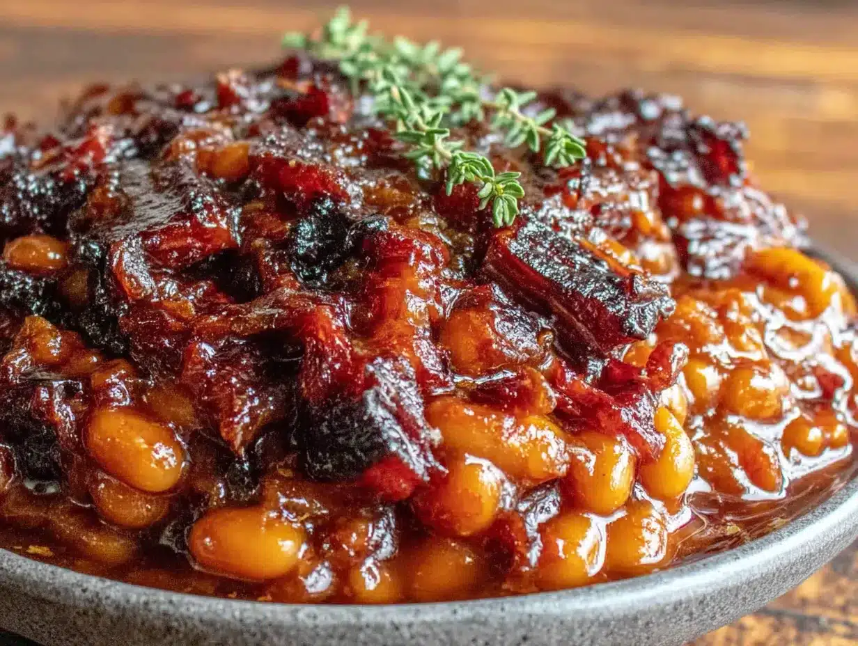 Smoked Brisket Baked Beans preparation steps