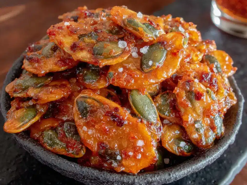 smoky maple roasted pumpkin seeds - featured image