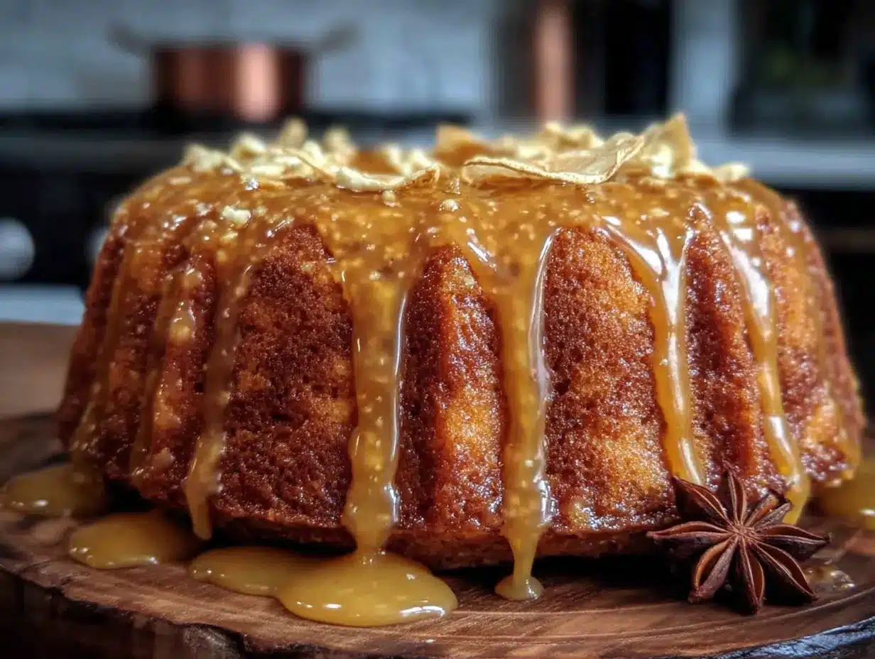 spiced apple cider bundt cake preparation steps