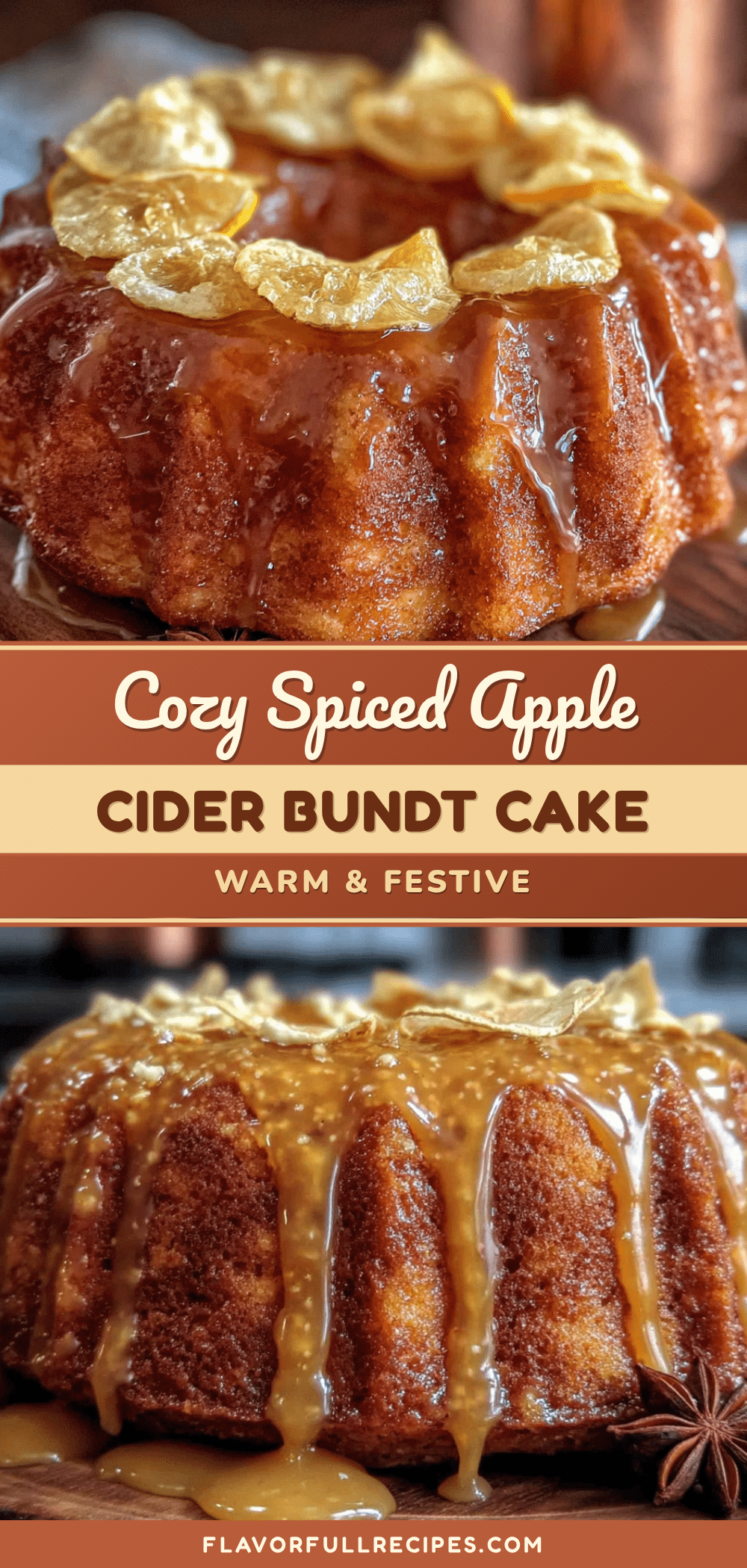 spiced apple cider bundt cake recipe