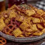 spicy ranch chex mix - featured image