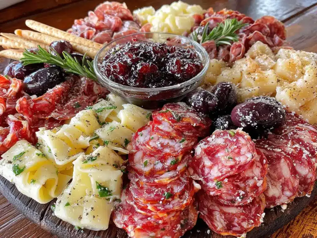 spooky adult spiderweb charcuterie board - featured image