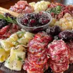 spooky adult spiderweb charcuterie board - featured image