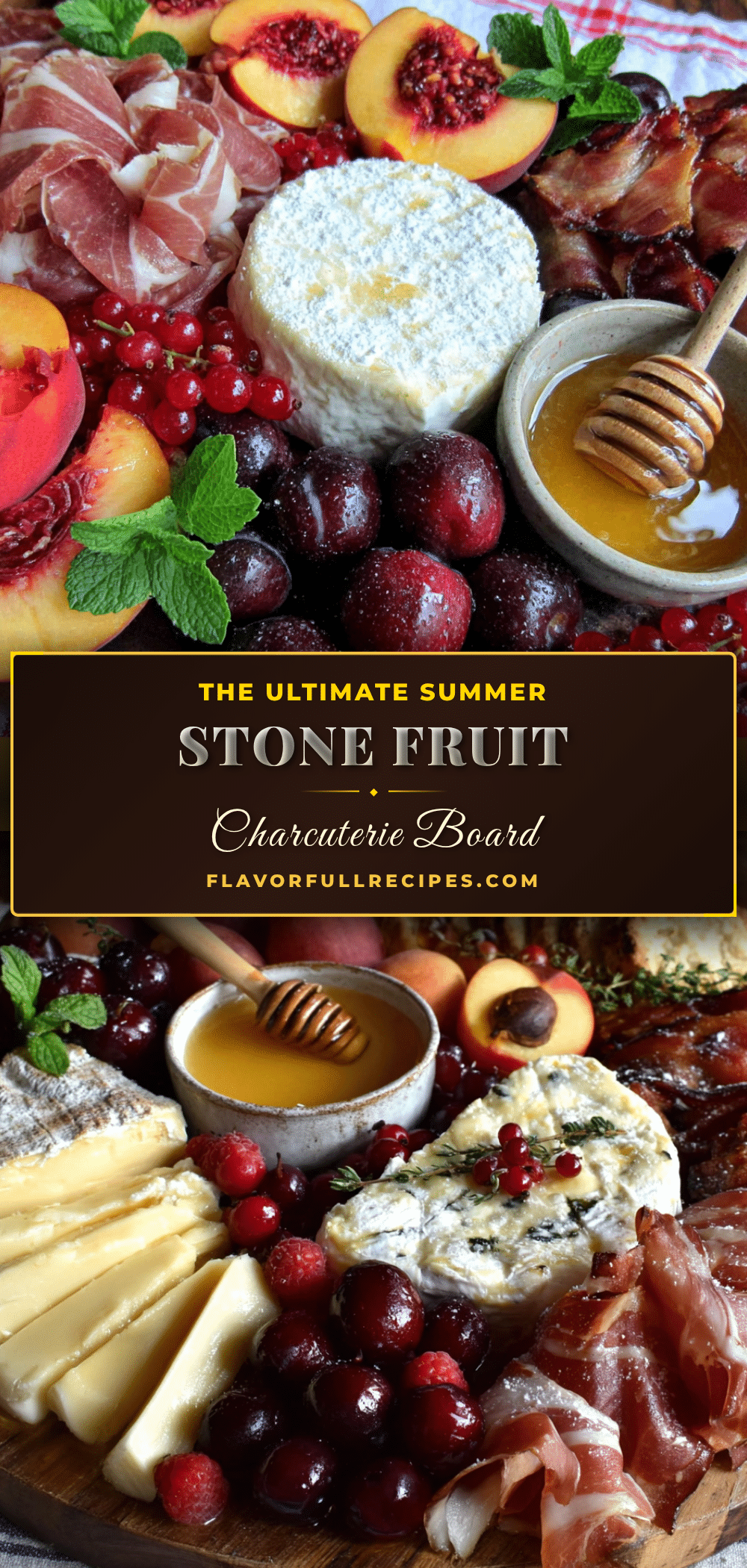summer stone fruit charcuterie board recipe