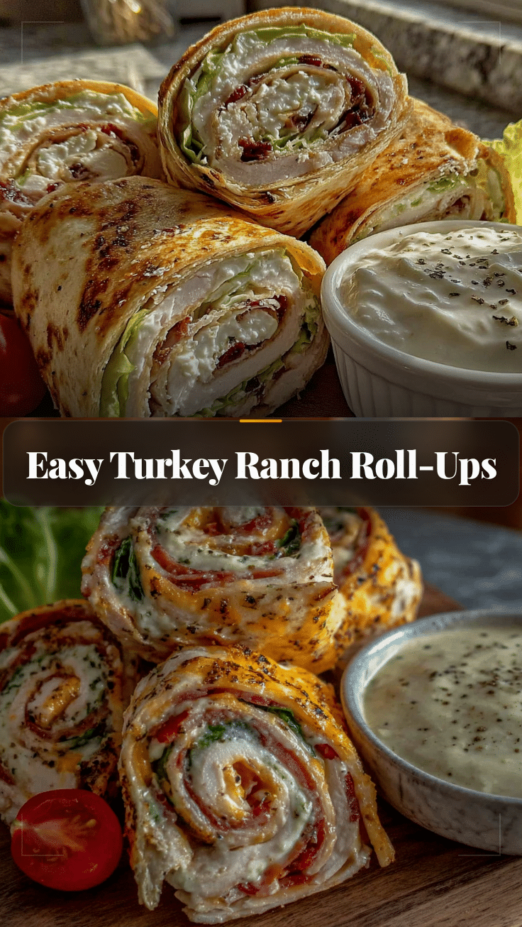 turkey and cheese roll-ups recipe