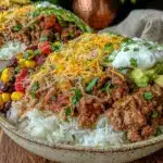 turkey taco meal prep bowls - featured image