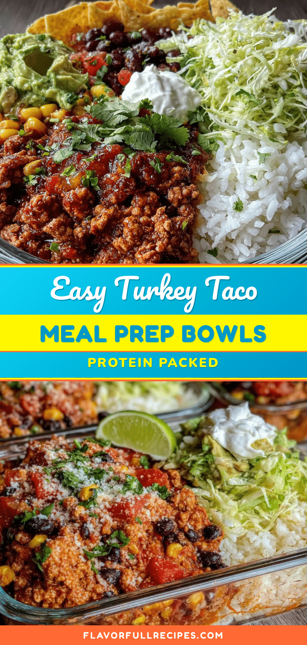 turkey taco meal prep bowls recipe