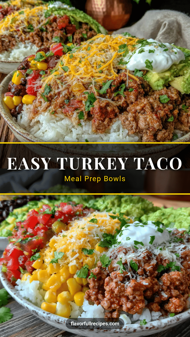 turkey taco meal prep bowls recipe