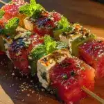watermelon feta mint skewers - featured image