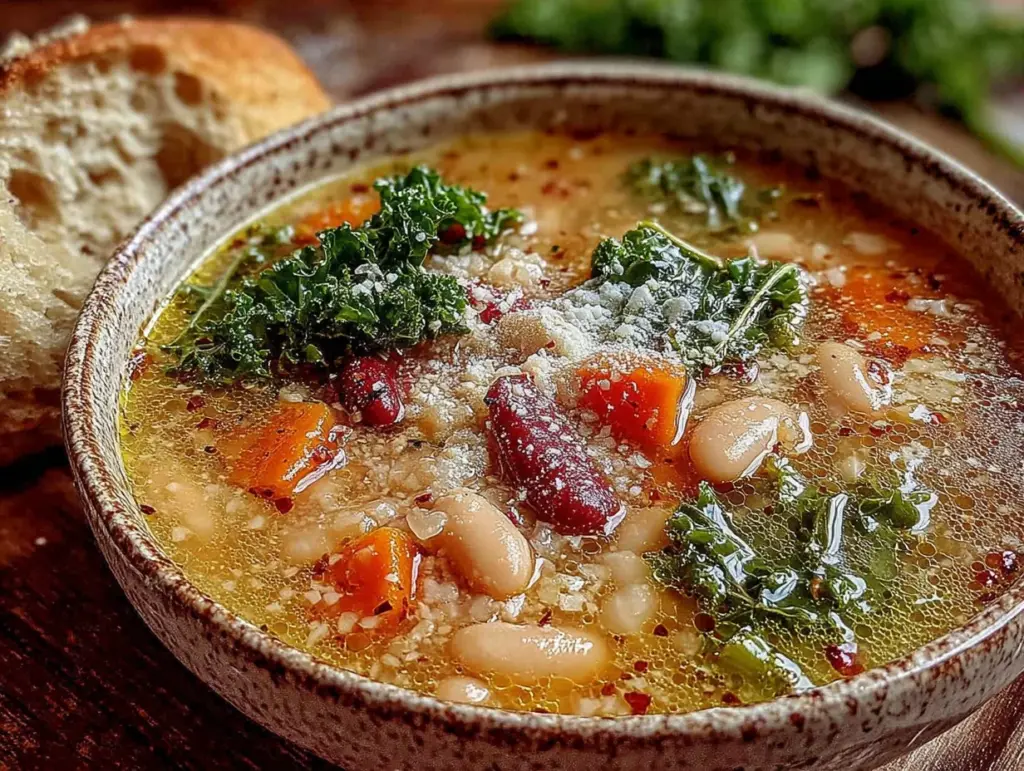 white bean and kale soup - featured image