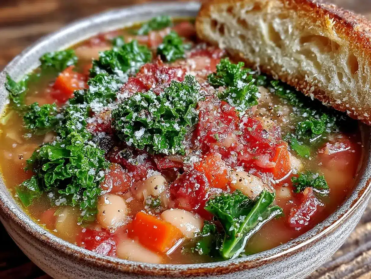 white bean and kale soup preparation steps
