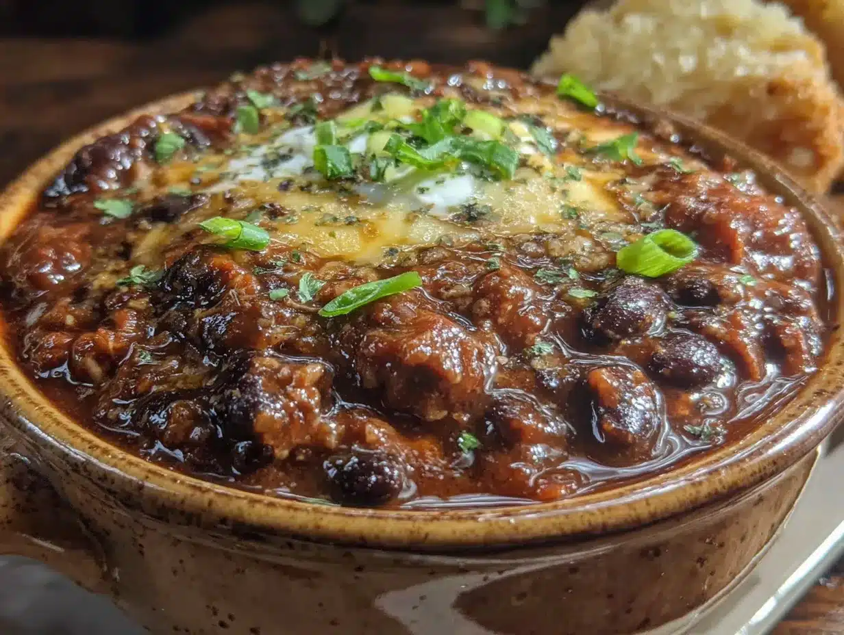 wholesome high-fiber turkey chili with black beans preparation steps