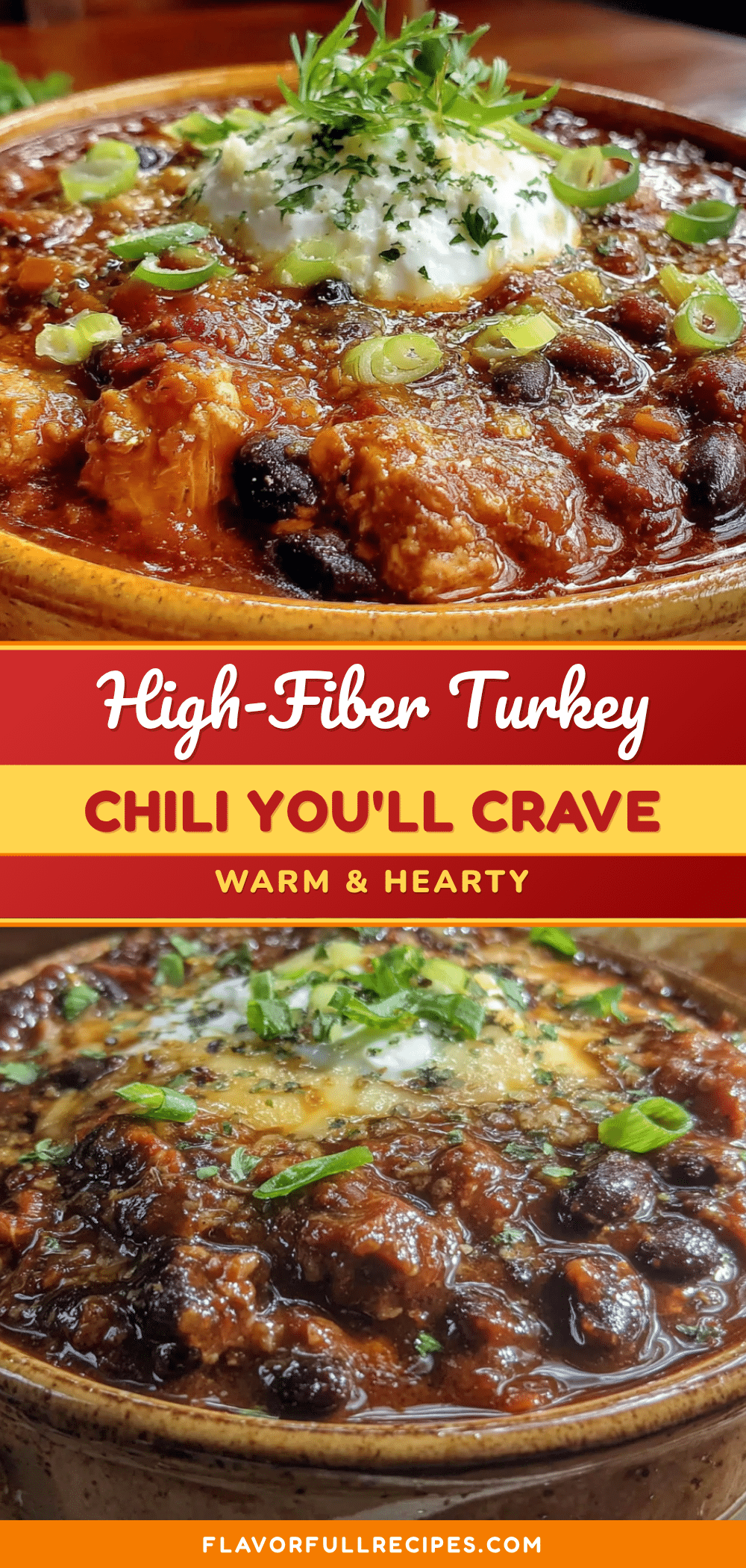 wholesome high-fiber turkey chili with black beans recipe