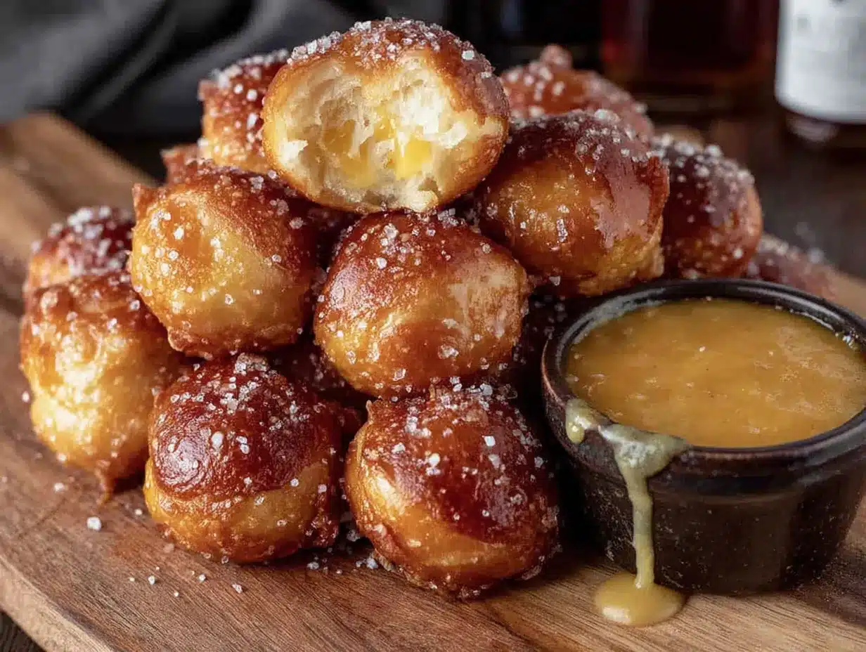 air fryer football pretzel bites preparation steps