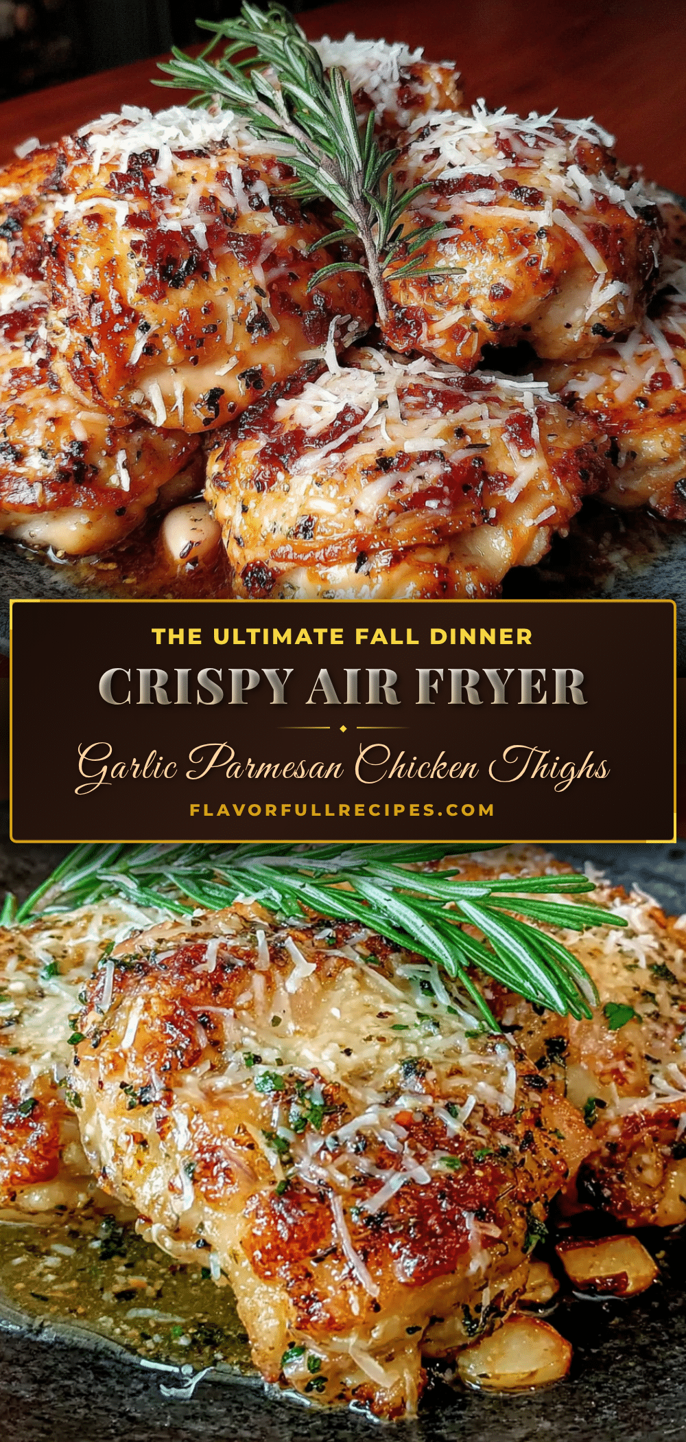 air fryer garlic parmesan chicken thighs recipe