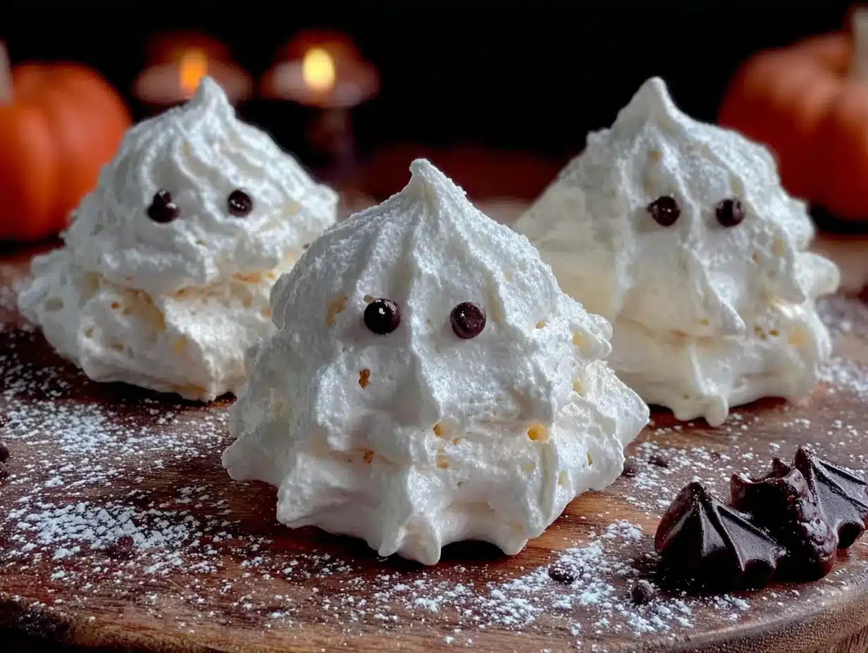 airy ghost meringue cookies - featured image