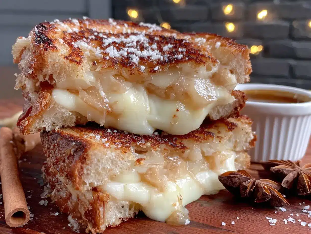 apple brie grilled cheese preparation steps