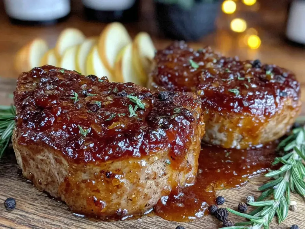 apple cider braised pork chops - featured image
