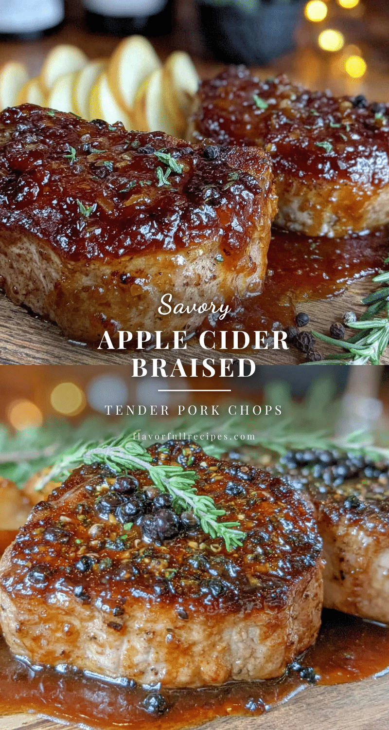 apple cider braised pork chops recipe