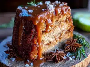 apple cider donut cake - featured image
