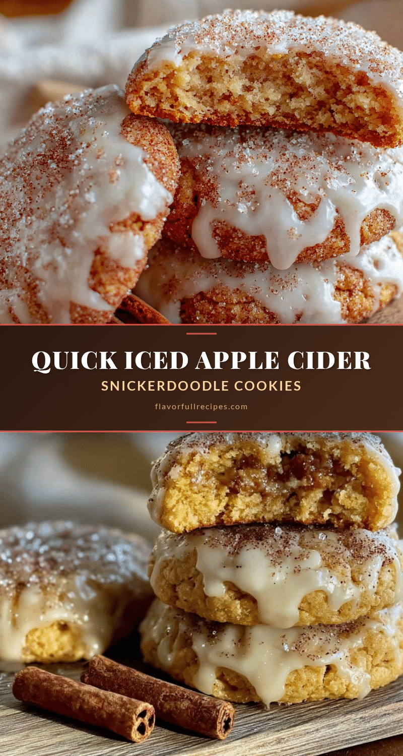 apple cider snickerdoodle cookies recipe